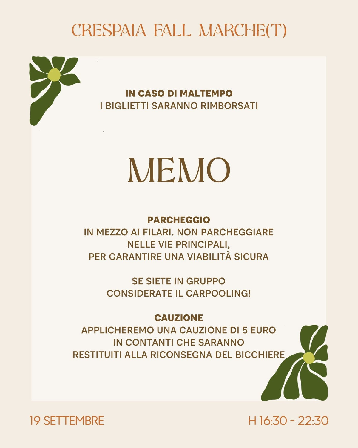 Crespaia Fall Marche(t) Crespaia